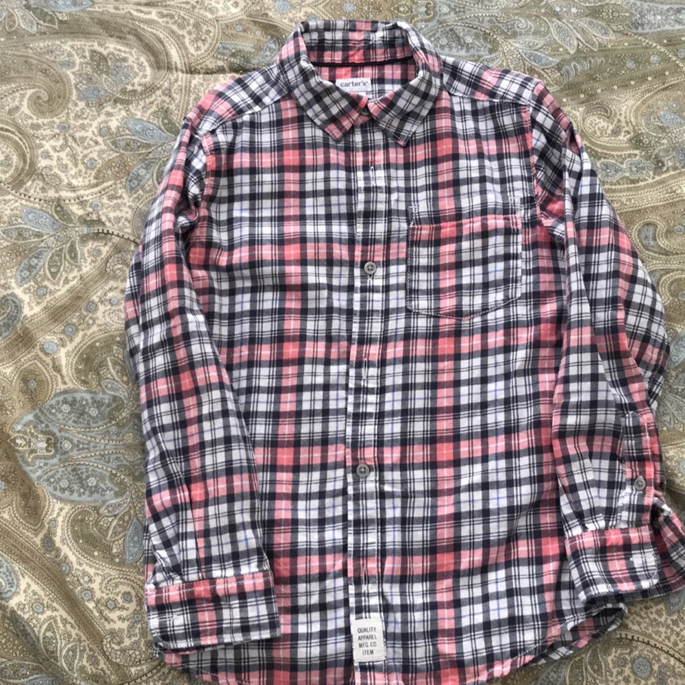 EEUC flannel boy long sleeve shirt